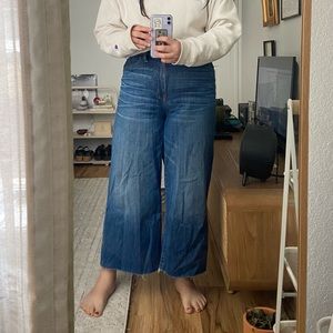 Madewell Wide Leg Crop jeans